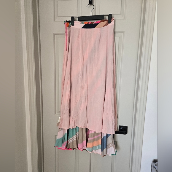 Anthropologie Maeve Isobel silky pleated maxi skirt size 8 - Picture 12 of 13